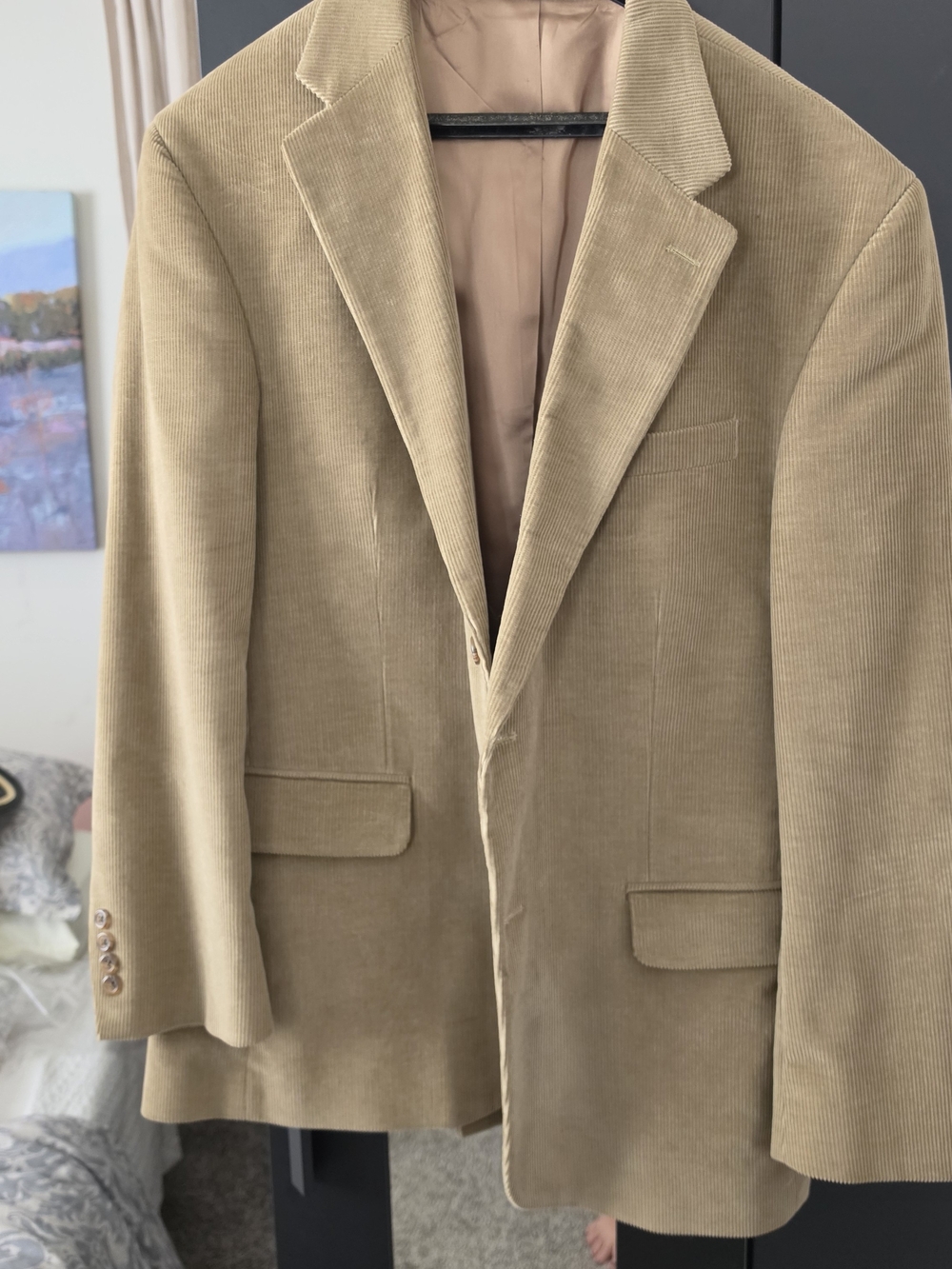 Lands End Men's Corduroy Blazer - Tan 44R